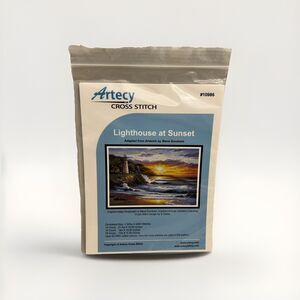 Artecy Counted Cross Stitch Pattern Lighthouse at Sunset Steve Sundram #10986